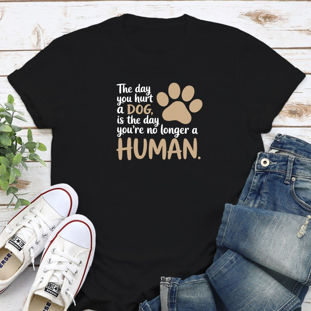 HURT DOG = NO HUMAN - Black Color Classic Tee – Unisex Fit Tee
